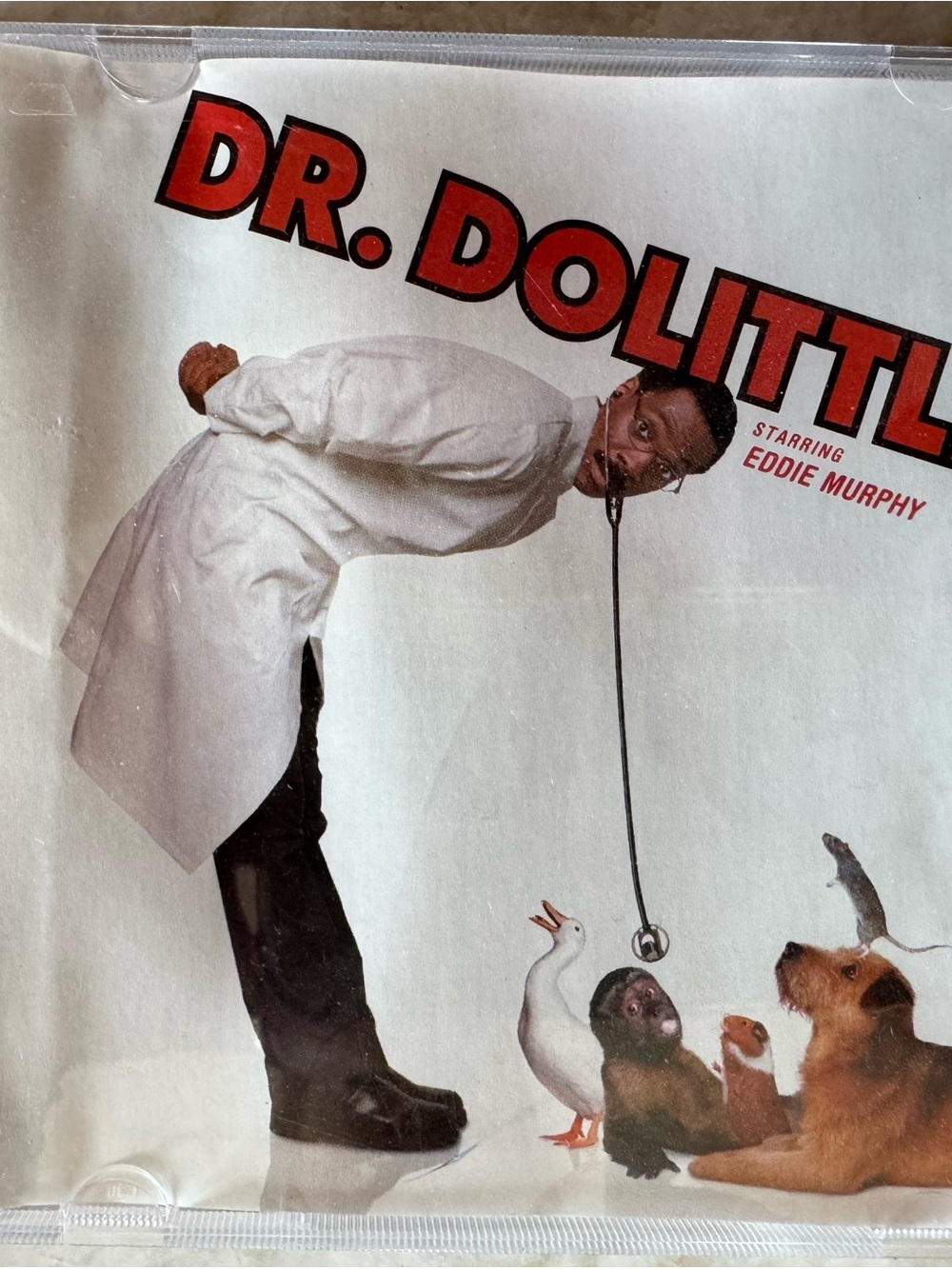 Dr. Dolittle Vintage Movie Poster Cover - White, Red, Black